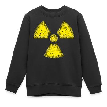 Radioactif / Symbole Radioactivité - Sweat Premium enfant bio - noir - Devant - AI Model Kid Female (0cm)