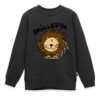 Löwe Brüllkäfer - Kinder Premium Organic Sweatshirt - Schwarz - Vorne - AI Model Kid Female (0cm)
