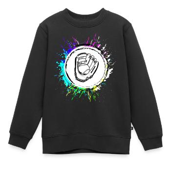 Cuisson à la poêle Coloré Cuisinier - Sweat Premium enfant bio - noir - Devant - AI Model Kid Female (0cm)