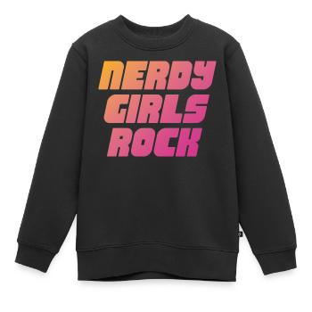 Jupe Nerdy Girls - Sweat Premium enfant bio - noir - Devant - AI Model Kid Female (0cm)