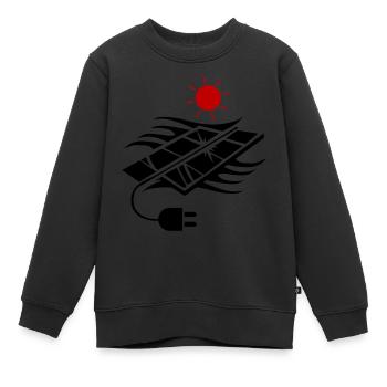 Photovoltaik Solar Energie - Kinder Premium Organic Sweatshirt - Schwarz - Vorne - AI Model Kid Female (0cm)