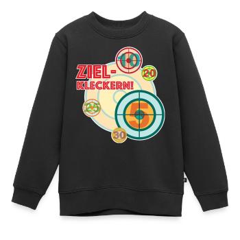 Déversement de cible - parce que quelque chose tourne toujours mal - Sweat Premium enfant bio - noir - Devant - AI Model Kid Female (0cm)