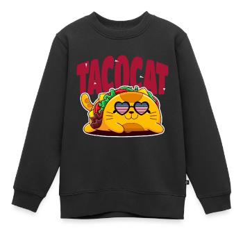 Taco - Kinder Premium Organic Sweatshirt - Schwarz - Vorne - AI Model Kid Female (0cm)