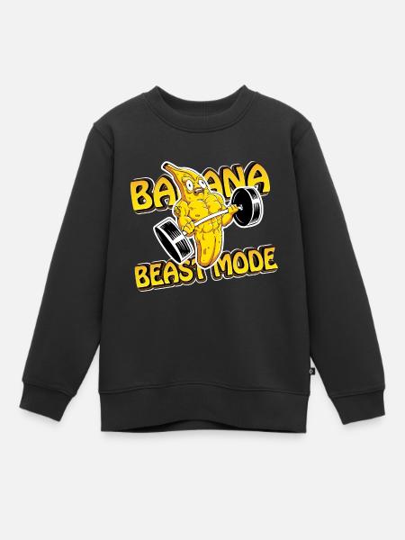 Cadeau d’entraînement en mode Bête - Sweat Premium enfant bio - noir