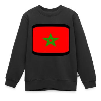 Maroc - Sweat Premium enfant bio - noir - Devant - AI Model Kid Female (0cm)