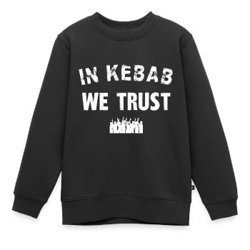 Auf Döner vertrauen wir - Kinder Premium Organic Sweatshirt - Schwarz - Vorne - AI Model Kid Female (0cm)