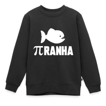 piranha - Sweat Premium enfant bio - noir - Devant - AI Model Kid Female (0cm)