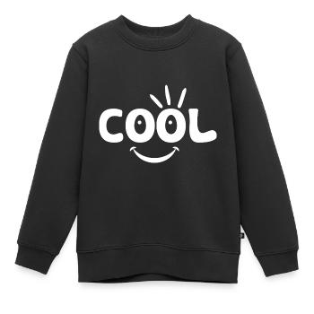 cool - Sweat Premium enfant bio - noir - Devant - AI Model Kid Female (0cm)