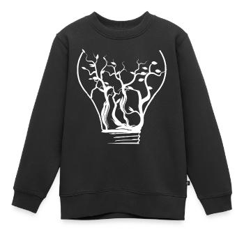 Natur - Kinder Premium Organic Sweatshirt - Schwarz - Vorne - AI Model Kid Female (0cm)