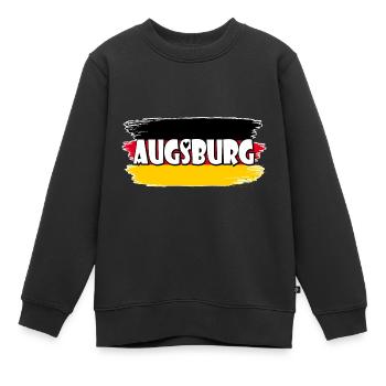 Pavillon : Augsbourg Allemagne - Sweat Premium enfant bio - noir - Devant - AI Model Kid Female (0cm)