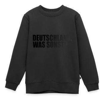 Deutschland. Was sonst? - Kinder Premium Organic Sweatshirt - Schwarz - Vorne - AI Model Kid Female (0cm)