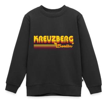 design cool du quartier de Kreuzberg Berlin - Sweat Premium enfant bio - noir - Devant - AI Model Kid Female (0cm)