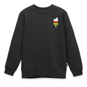 Eis am Stiel - Berge / Gletscher / Gipfel - Kinder Premium Organic Sweatshirt - Schwarz - Vorne - AI Model Kid Female (0cm)