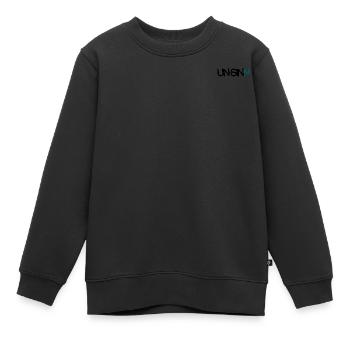 UN-SINN - Kinder Premium Organic Sweatshirt - Schwarz - Vorne - AI Model Kid Female (0cm)
