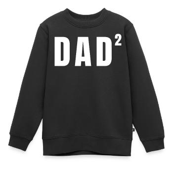 Papa papa - Kinder Premium Organic Sweatshirt - Schwarz - Vorne - AI Model Kid Female (0cm)