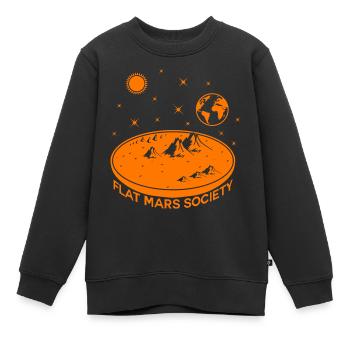 Graphique flat mars society - Sweat Premium enfant bio - noir - Devant - AI Model Kid Female (0cm)