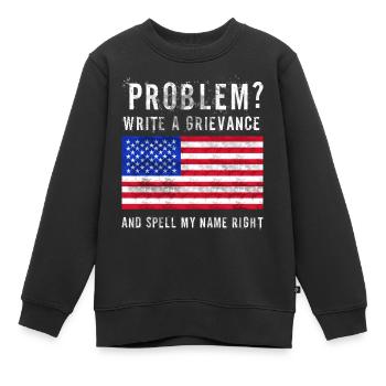 Gardien de prison Prison Police Cadeau - Sweat Premium enfant bio - noir - Devant - AI Model Kid Female (0cm)
