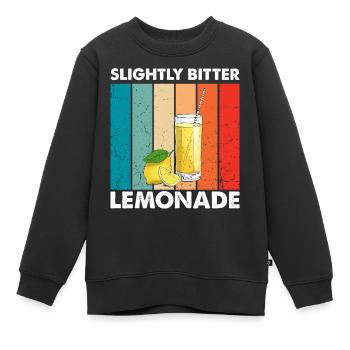 Limonade Limonade Limonade Limonade Stand Design - Sweat Premium enfant bio - noir - Devant - AI Model Kid Female (0cm)