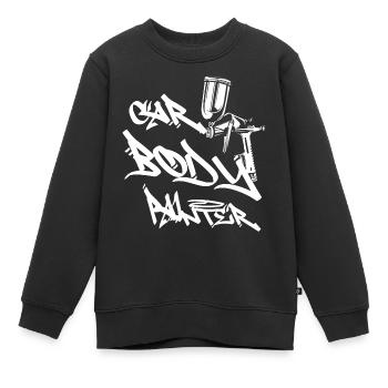 Auto Lackierer - Kinder Premium Organic Sweatshirt - Schwarz - Vorne - AI Model Kid Female (0cm)
