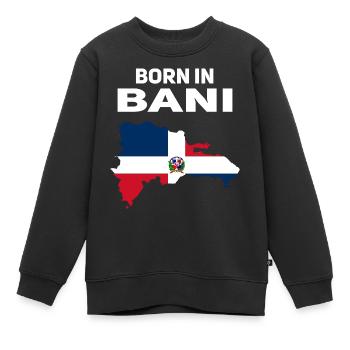 Dominikanische Republik - Kinder Premium Organic Sweatshirt - Schwarz - Vorne - AI Model Kid Female (0cm)