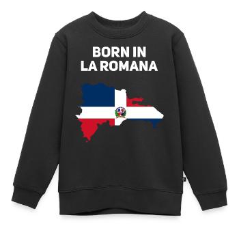 Dominikanische Republik - Kinder Premium Organic Sweatshirt - Schwarz - Vorne - AI Model Kid Female (0cm)