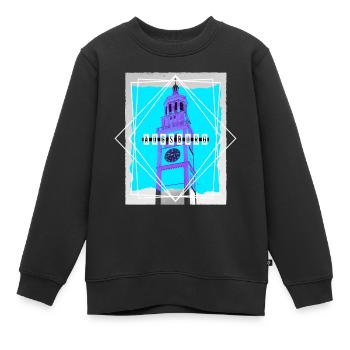 Augsburg Allemagne Ville Skyline Accueil Amour - Sweat Premium enfant bio - noir - Devant - AI Model Kid Female (0cm)