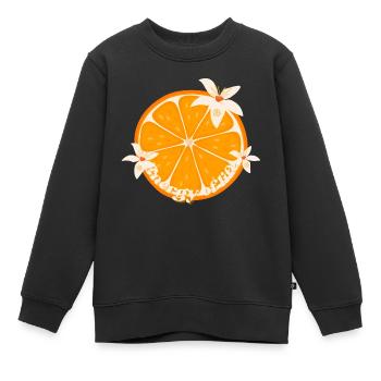 Énergie de vie - Chakra sacré - Sweat Premium enfant bio - noir - Devant - AI Model Kid Female (0cm)
