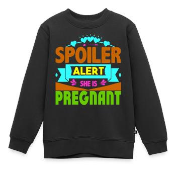 Mère Enceinte Bébé Nourrisson T-shirt Maman - Sweat Premium enfant bio - noir - Devant - AI Model Kid Female (0cm)