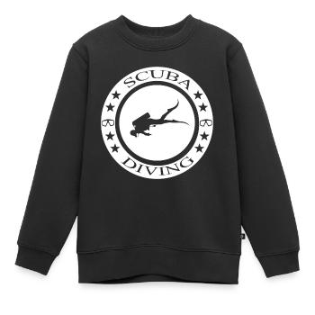 Scuba Diving - Kinder Premium Organic Sweatshirt - Schwarz - Vorne - AI Model Kid Female (0cm)
