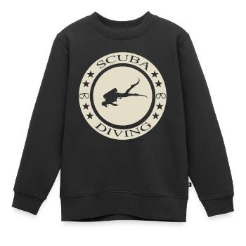 Scuba Diving - Kinder Premium Organic Sweatshirt - Schwarz - Vorne - AI Model Kid Female (0cm)