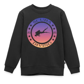 Scuba Diving - Kinder Premium Organic Sweatshirt - Schwarz - Vorne - AI Model Kid Female (0cm)