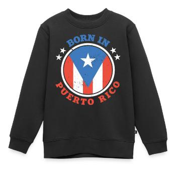 Porto Rico - Sweat Premium enfant bio - noir - Devant - AI Model Kid Female (0cm)