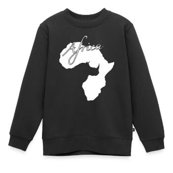 Rhino, Africa, Safari, Tansania, Afrika - Kinder Premium Organic Sweatshirt - Schwarz - Vorne - AI Model Kid Female (0cm)