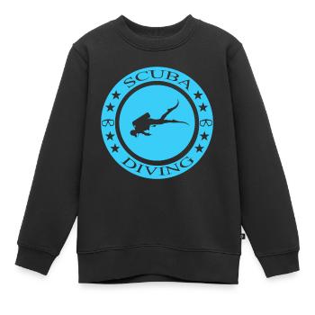 Scuba Diving - Kinder Premium Organic Sweatshirt - Schwarz - Vorne - AI Model Kid Female (0cm)