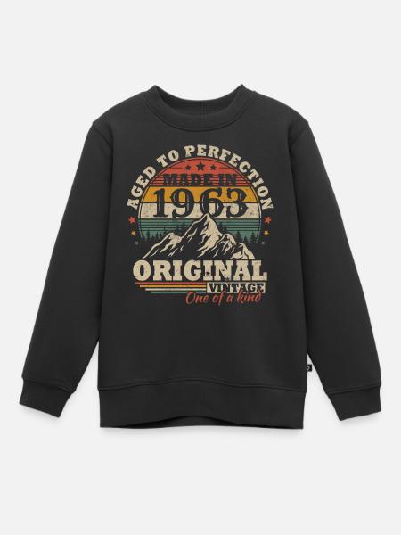 Original 1963 Vintage Rétro Cadeau D anniversaire - Sweat Premium enfant bio - noir