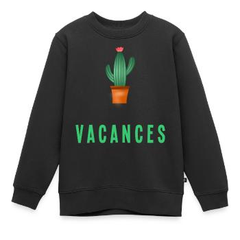 VIELEN DANK. DANKE. VIELEN DANK. JAHRESTAG. FEIERTAG - Kinder Premium Organic Sweatshirt - Schwarz - Vorne - AI Model Kid Female (0cm)