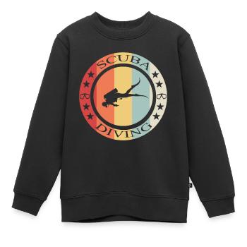 Tauchen, Scuba Diving - Kinder Premium Organic Sweatshirt - Schwarz - Vorne - AI Model Kid Female (0cm)