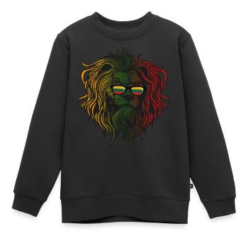 Lituanie - Sweat Premium enfant bio - noir - Devant - AI Model Kid Female (0cm)