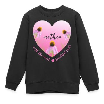Mère - Sweat Premium enfant bio - noir - Devant - AI Model Kid Female (0cm)