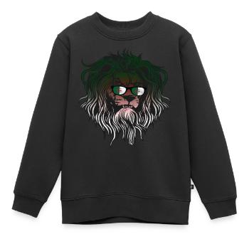 Algeria - Kids Premium Organic Sweatshirt - black - Front - AI Model Kid Female (0cm)