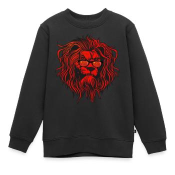 Chine - Sweat Premium enfant bio - noir - Devant - AI Model Kid Female (0cm)