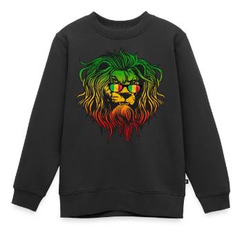 Mali - Kinder Premium Organic Sweatshirt - Schwarz - Vorne - AI Model Kid Female (0cm)