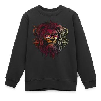 Tibet - Sweat Premium enfant bio - noir - Devant - AI Model Kid Female (0cm)