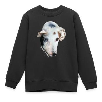 #equal #vegan - Kinder Premium Organic Sweatshirt - Schwarz - Vorne - AI Model Kid Female (0cm)