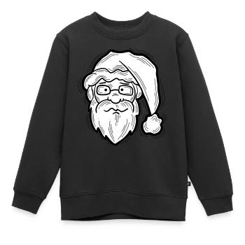 Weihnachtsmann - Kinder Premium Organic Sweatshirt - Schwarz - Vorne - AI Model Kid Female (0cm)