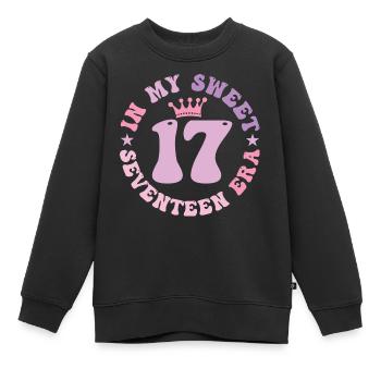 In My Sweet Seventeen Era 17. Geburtstag 17. - Kinder Premium Organic Sweatshirt - Schwarz - Vorne - AI Model Kid Female (0cm)