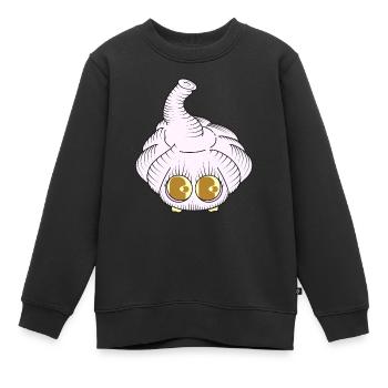 BEIßEN - Kinder Premium Organic Sweatshirt - Schwarz - Vorne - AI Model Kid Female (0cm)
