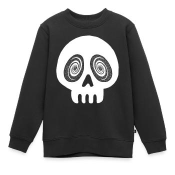 Galaktischer Schädel - Kinder Premium Organic Sweatshirt - Schwarz - Vorne - AI Model Kid Female (0cm)