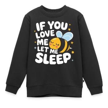 abeille abeille apicultrice abeille abeille - Sweat Premium enfant bio - noir - Devant - AI Model Kid Female (0cm)