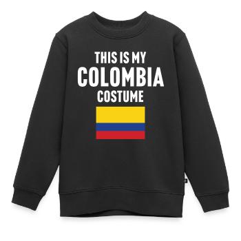 C’est mon costume de Colombie - Sweat Premium enfant bio - noir - Devant - AI Model Kid Female (0cm)